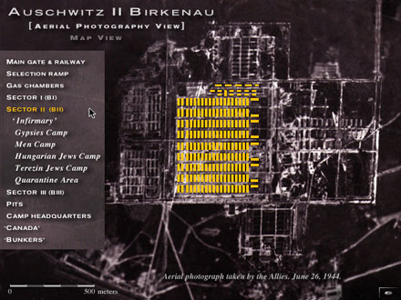 Detailed Plan of Auschwitz II Birkenau - with Interactive Caption Highlights