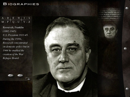 FDR - Biography Section - Sample Screen