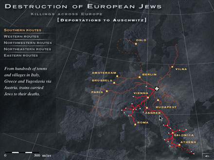 Deportation Routes to Auschwitz - Interactive Map