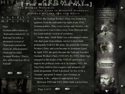 The Rise of the Nazis - Glossary Link Screenshot